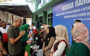 Danrem 051/Wkt Olahraga Bersama Anggota Kodim 0504/Jakarta Selatan