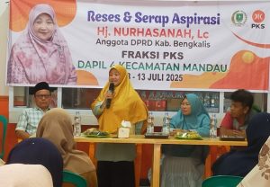 Hj. Nurhasanah Reses di Jln.Mawar Duri jemput aspirasi masyarakat