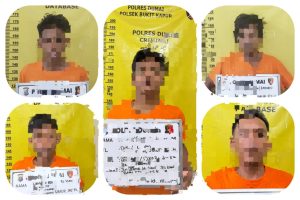 Polsek bukit kapur amankan 5 tersangka kasus pidana   Pencurian dengan pemberatan