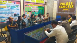 Panitia Bupati Cup III Samosir Audiensi ke Polres, Bahas Pengamanan