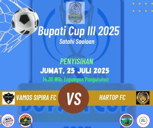 Hartop FC Bungkam Vamos Sipira FC 4-0 di Laga Kedua Bupati Cup III Samosir