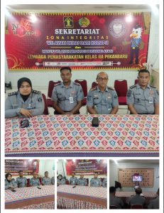 Lapas Pekanbaru Ikuti Kegiatan Penandatangan Perjanjian Kerja Sama Ditjenpas Dengan 9 Mitra