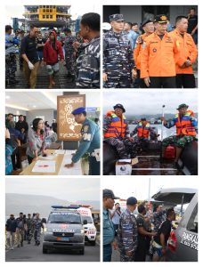 TNI AL Kerahkan Kekuatan Penuh Bantu Operasi SAR KMP Tunu Pratama Jaya di Selat Bali