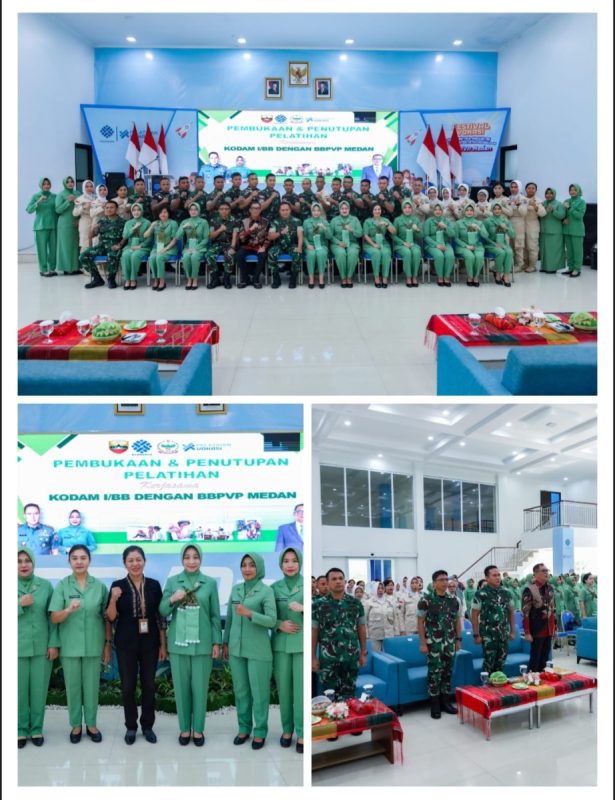 Pangdam I/BB Hadiri Penutupan dan Pembukaan Pelatihan Keterampilan di BBPVP Medan