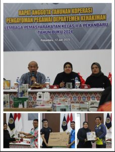 Wujud Pertanggungjawaban, Koperasi Lapas Pekanbaru Gelar Rapat Anggota Tahunan