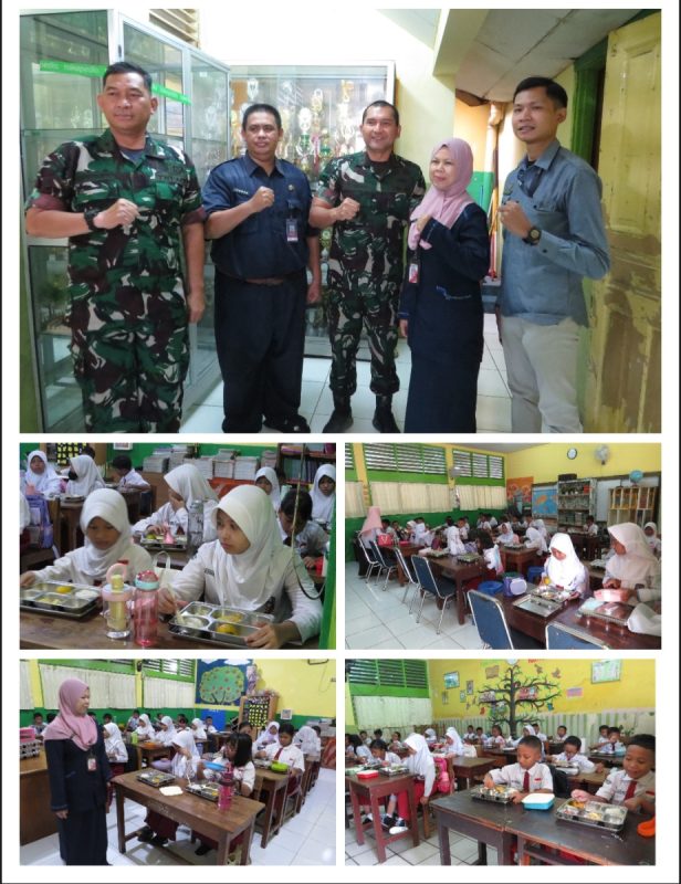 Dandim 0505/Jakarta Timur Kunjungi SDN 05 Cipinang Dalam Program Makan Bergizi Gratis.*