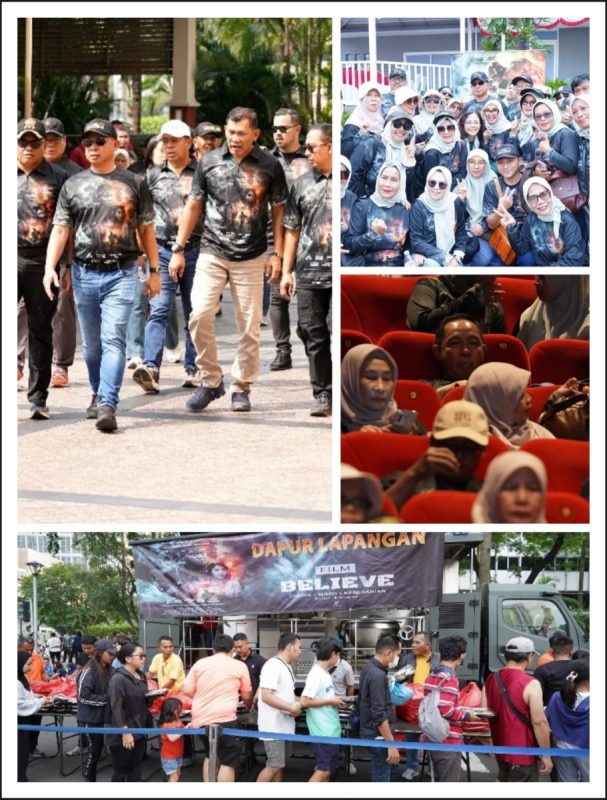 Panglima TNI dan Ratusan Sahabat Lama Berbagi di CFD dan Nobar Film “Believe”