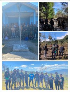 Survey Patok Batas oleh Satgas Pamtas RI-RDTL di Kecamatan Nino