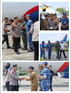 Danrem 031/WB Dampingi Kapolri Pantau Langsung Titik Rawan Kebakaran