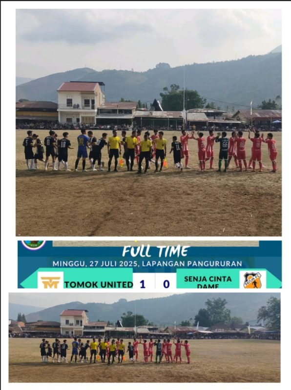 Tomok FC Bungkam Senja Cinta Dame FC dengan Skor Tipis di Bupati Cup III Samosir