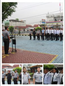 Gelar Apel Pagi Rutin, Pemimpin Apel Ajak Untuk Tingkatkan Deteksi Dini dan Jaga Kekompakan,