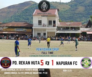 Rekan Huta FC Mengamuk! Bantai Napuran FC 5-1 di Bupati Cup III Samosir 2025