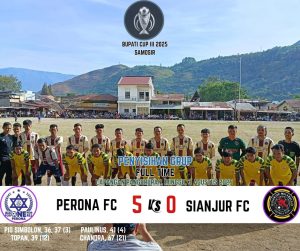 Perona FC Mengamuk, Sianjur FC Dibekuk 5-0 di Pangururan