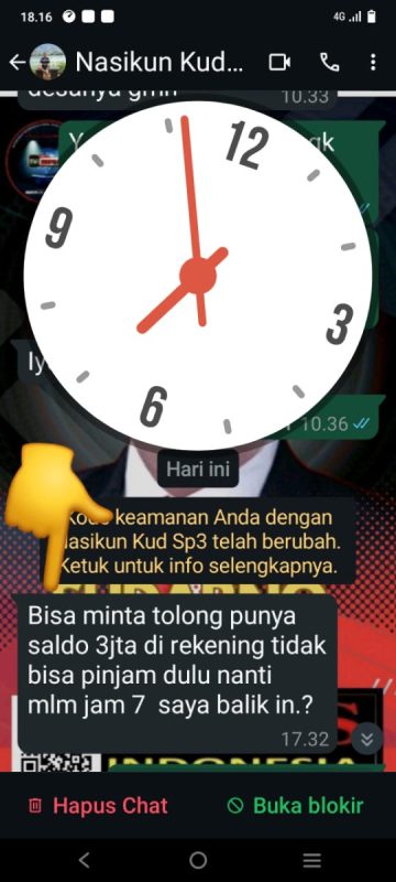 Waspada,Nomor Sekretaris KUD Murah Rejeki Sedang di Bajak Atau kena Hecker 
