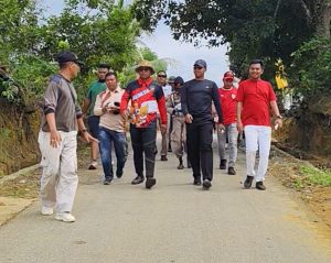 Wabup Rohil Hadiri Acara Jalan Santai Di Desa Harapan Makmur Selatan