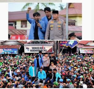 *Kapolda Riau Temui Massa Aksi, Sampaikan Bela Sungkawa dan Komitmen Usut Tuntas Kasus Driver Ojol*