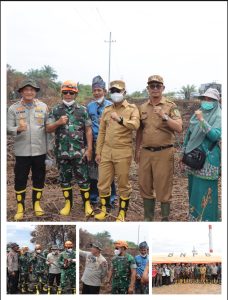 Kapolres Rohil bersama Forkopimda Sambut Kunjungan Pangdam I /BB Tinjau Karhutla di Kubu