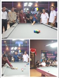 Pembukaan Tournament Billiard 9 Ball Piala Dandim 0320/Dumai Meriahkan HUT RI ke-80