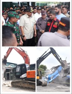 Pangdam I/BB Tinjau Eksekusi Pembongkaran Diskotik Ilegal Marcopolo di Deli Serdang