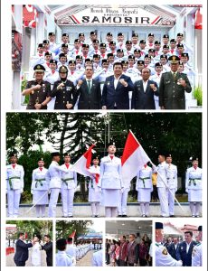 Bupati Samosir Kukuhkan Paskibraka Kabupaten Samosir Tahun 2025
