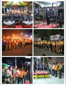 Wabup Rohil Jadi Inspektur Pawai Obor Malam Taptu*