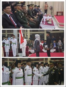 Dandim 0601/Pandeglang Letkol Inf Afri Swandi Ritonga Hadiri Pengukuhan Paskibra di Pendopo Kabupaten*