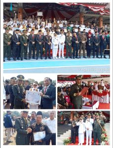 Dandim 0601/Pandeglang Bacakan Pembukaan UUD 1945 pada Upacara Peringatan HUT ke-80 RI di Alun-Alun Pandeglang*
