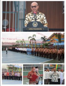 Upacara Peringatan HUT ke-80 Kemerdekaan RI di Lapas Pekanbaru Berlangsung Khidmat dan Penuh Semangat Kebangsaan