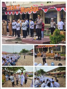 POLSEK MANDAU Kompol Primadona adakan GREBEK SOSIALISASI DI SMAN 9 MANDAU