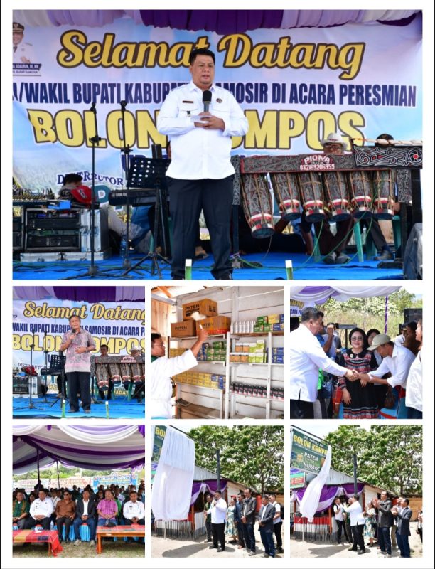 BUPATI SAMOSIR RESMIKAN GUDANG BOLON KOMPOS, DISTRIBUTOR TUNGGAL PUPUK PATEN