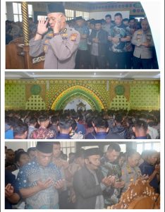 *Polda Riau, Polres Hingga Polsek jajaran Gelar Sholat Gaib dan Doa Bersama untuk Driver Ojol*