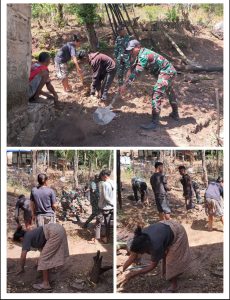 Satgas Pamtas RI-RDTL Gelar Karya Bhakti untuk Masyarakat di Oelbinose