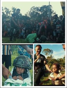 Satgas Yonif 763/SBA Gelar Perlombaan Bersama Masyarakat Dengan Penuh Keceriaan