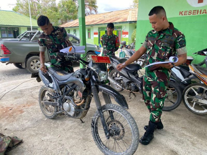 Verifikasi di Pos Oepoli Tengah oleh Tim Kolaops Korem 161/WS