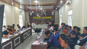 Jelang 16 Besar Bupati Cup III Samosir 2025, Polres Gelar Rapat Koordinasi untuk Jaga Kondusivitas