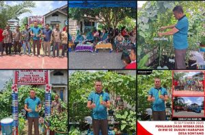 Kades Sontang Melaksanakan Penilaian 19 kebun Dasa Wisma Desa 2025