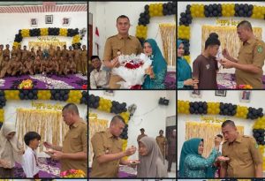 HUT Zulfahrianto Kepala Desa Sontang Bersama Warga Berlangsung Meriah