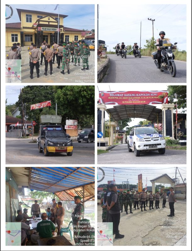 Patroli Sinergitas TNI – Polri, Tindak Preemtif   Bersama Masyarakat Menjaga Negeri Rohil