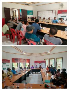 Kapolsek simp. Kanan lakukan giat rapat bersama forkopimcam dalam rangka normalisasi parit(kanal)