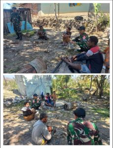 Satgas Pamtas Laksanakan Anjangsana dan Wawasan Kesehatan di Dusun Oeana