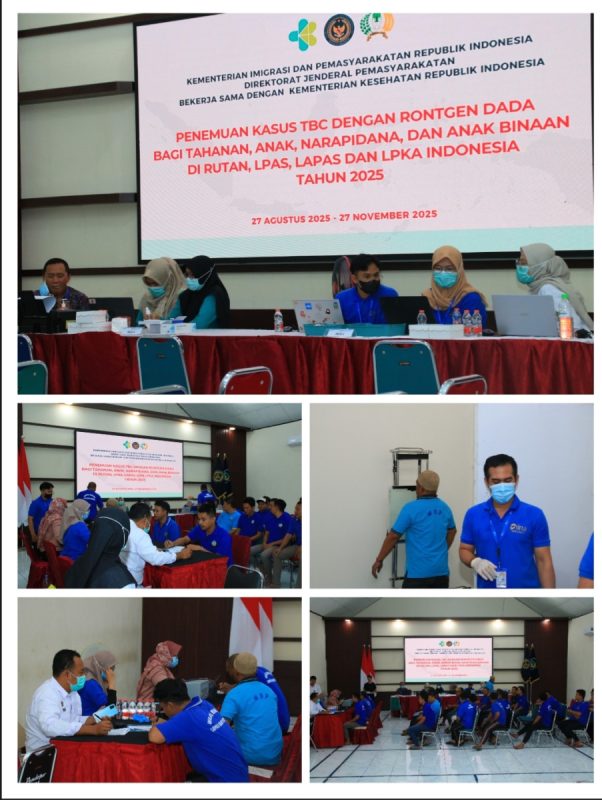 900 Lebih Warga Binaan Lapas Banyuwangi Jalani Skrining TBC