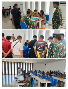 Satgas Pamtas Gelar Gebyar Skiringing Penyakit Menular di Wisma PLBN Napan
