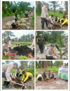 Kapolsek simp. Kanan adakan kegiatan green policing di kec. Simp. Kanan