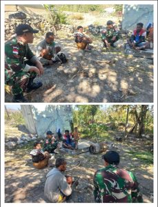 Satgas Pamtas Laksanakan Anjangsana dan Wawasan Kesehatan di Dusun Oeana