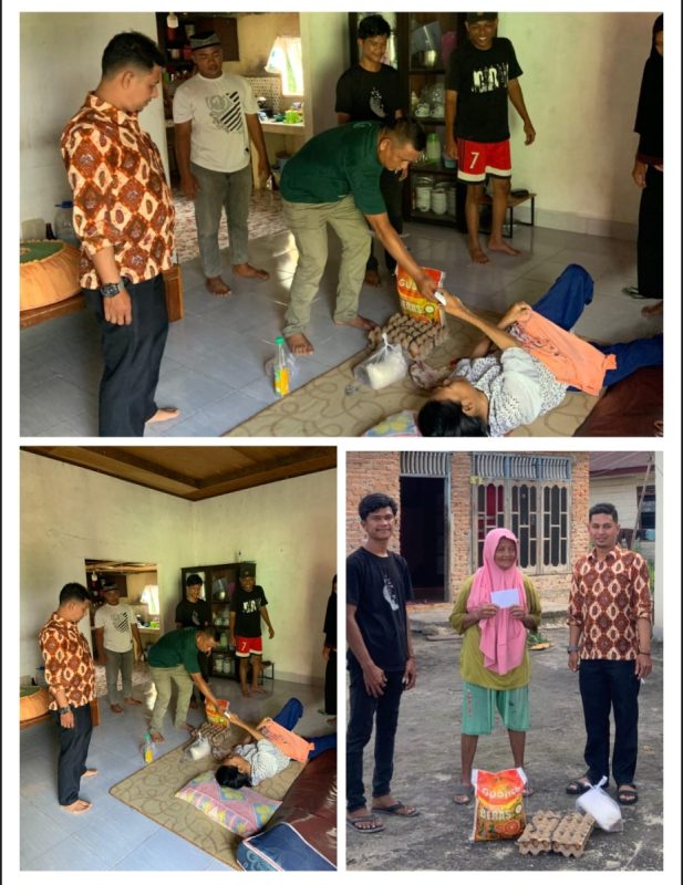 Peduli Sesama Pemuda Sintong Bagikan Sembako Ke Warga Kurang Mampu
