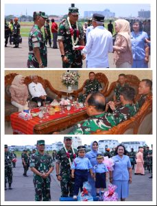 Pangdam I/BB-Forkompimda Sumut Sambut KASAU di Lanud Soewondo Medan