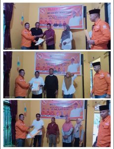 Ketua Gerakan Perubahan Rakyat Kabupaten Bengkalis Bapak Ilman Rusli pimpin acara Pengukuhan di 4 kecamatan Periode 2025–2030
