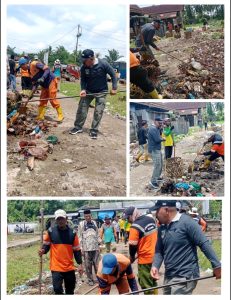 Di Ikuti 500 PNS, P3K dan Petugas Kebersihan dan Taman Dinas LH Rohil Bersihkan Sampah Pasar Bintang