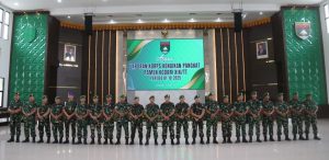 Kasdam XIX/Tuanku Tambusai Pimpin Upacara KORPS Kenaikan Pangkat Perwira Menengah