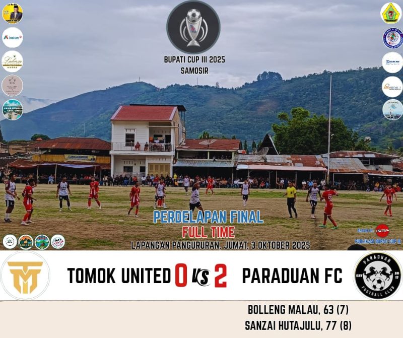 Paraduan FC Melaju ke Perempat Final Usai Tumbangkan Tomok United 2-0